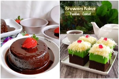 Cara Membuat Brownies Kukus Pandan Coklat