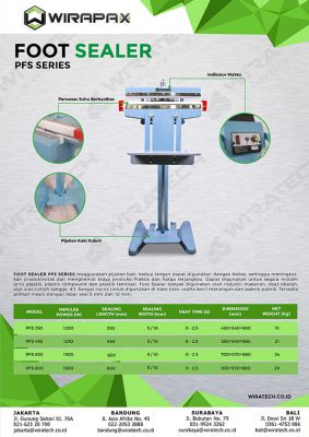 Foot sealer PFS SERIES