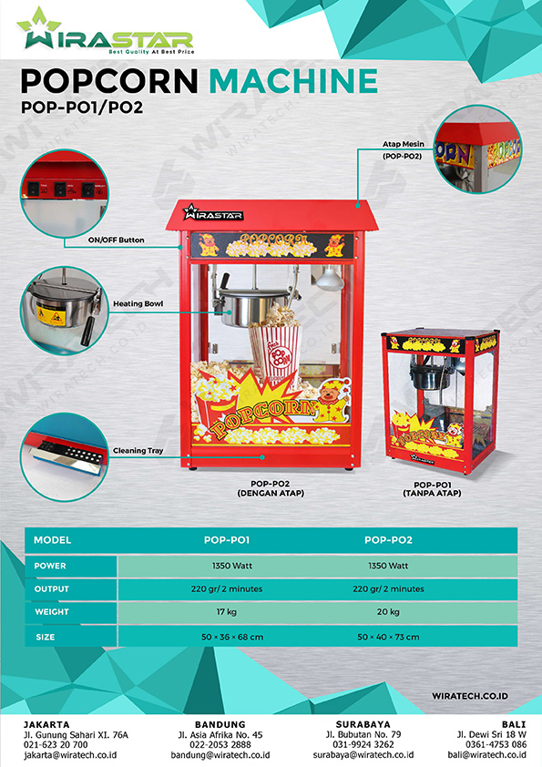 Mesin popcorn POP SERIES