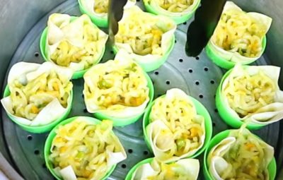 Pangsit Mie dari Kulit Pangsit