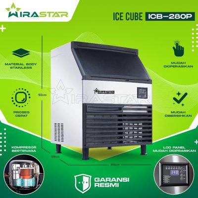 Mesin Pembuat Es Kristal Kapasitas 100 kg ICB 280P